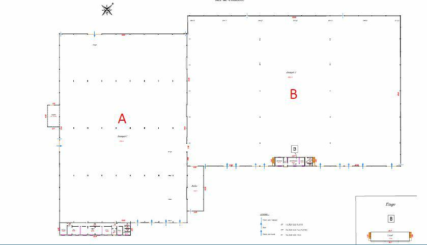Entrepôt classe b Dourges 10356m² Location entrepôt classe b Dourges Pas-de-Calais OLLOG2207603 1